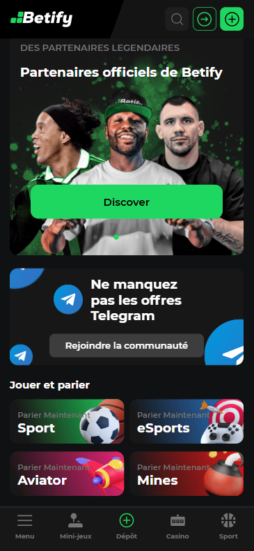 Betify APP Application betify.sh pour des retraits rapides en France